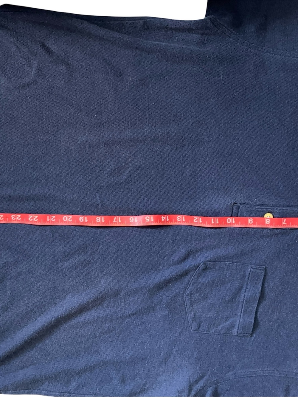 Vintage Woolrich Navy Blue Knit Polo Short Sleeve Shirt Mens XL Chest Pocket - Picture 3 of 5